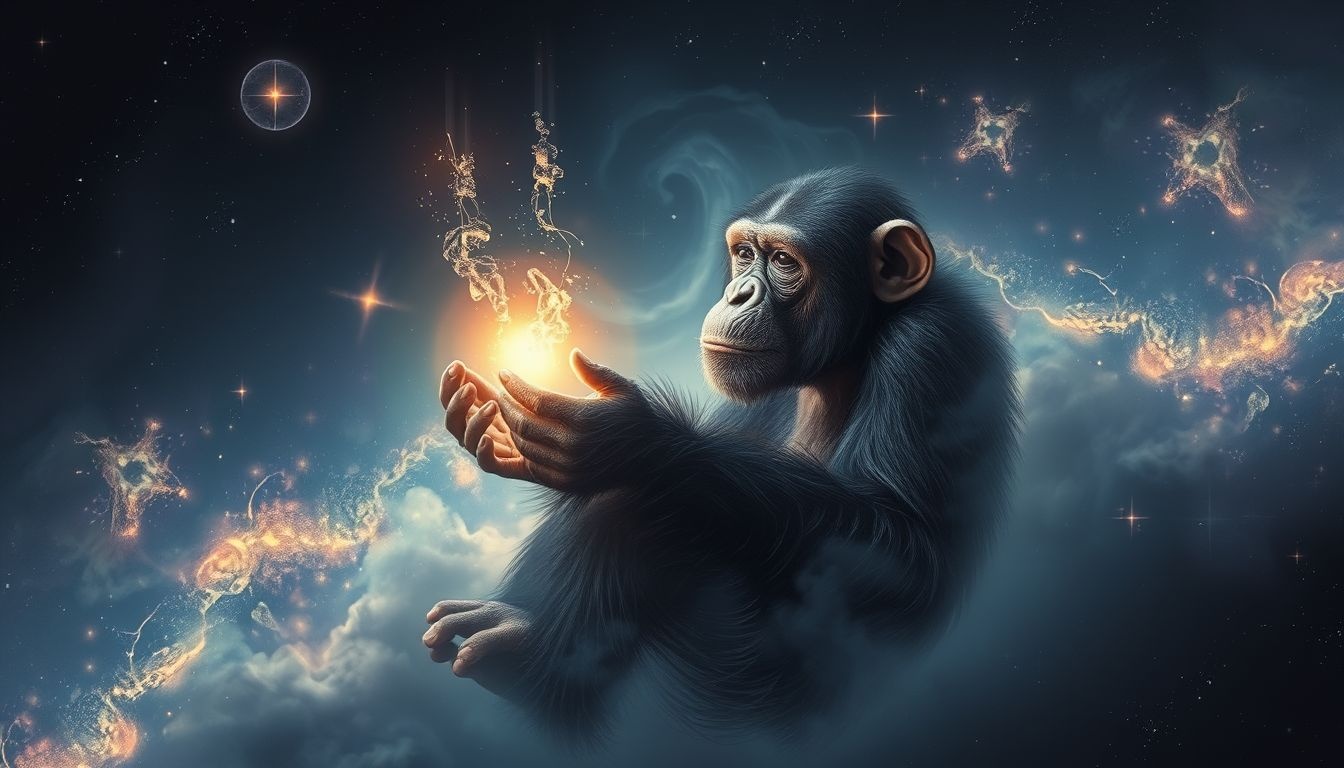 Dromen over chimpansees die gereedschap gebruiken symboliseren vindingrijkheid.