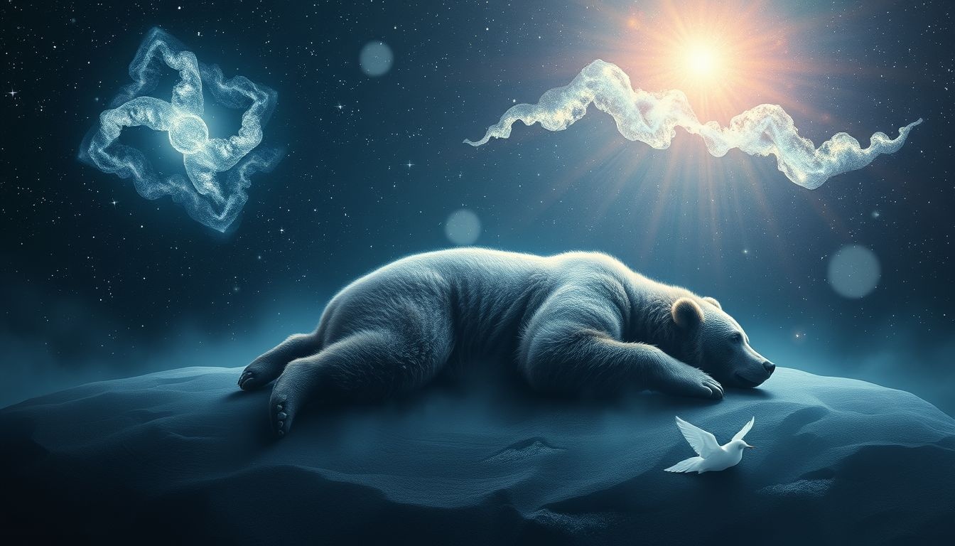 Dromen over een dode grizzlybeer symboliseren het overwinnen van grote angsten.