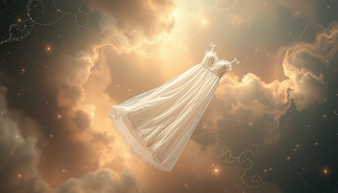 Dromen over een doorschijnende nachtjurk symboliseert kwetsbaarheid en openheid.