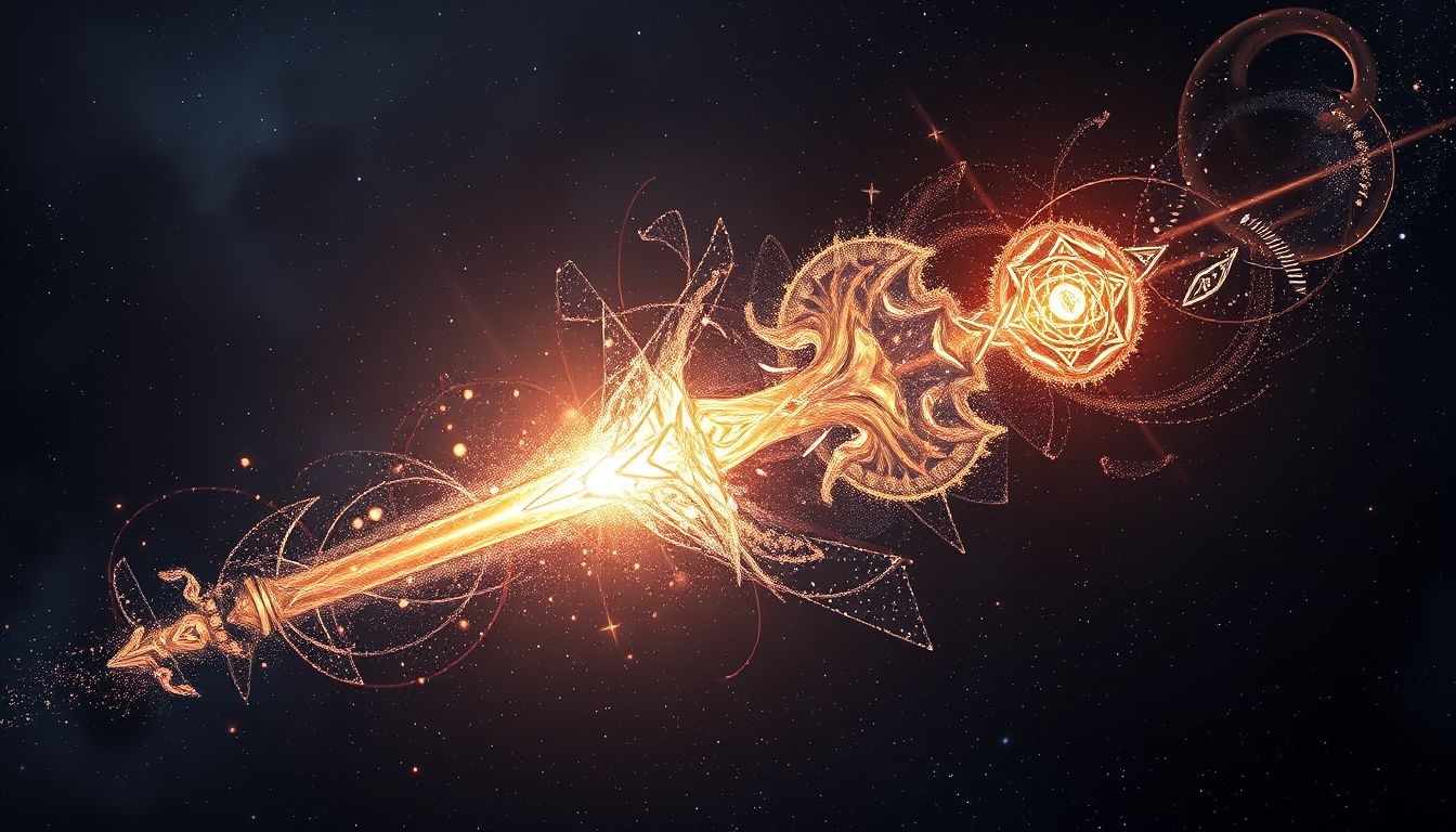 Een gebroken scepter symboliseert verloren macht en onzekerheid in dromen.