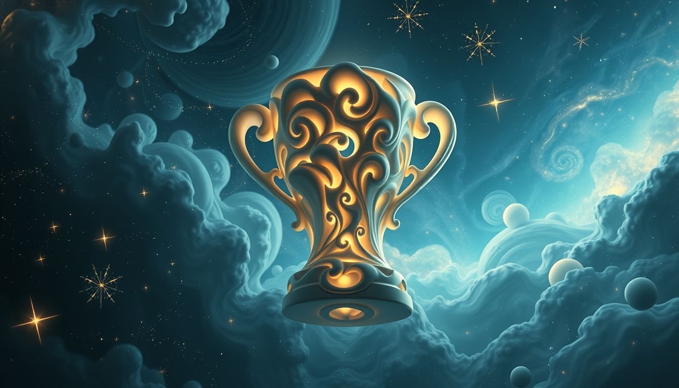 Dromen over gesneden trofee symboliseert erkenning en persoonlijke overwinning.