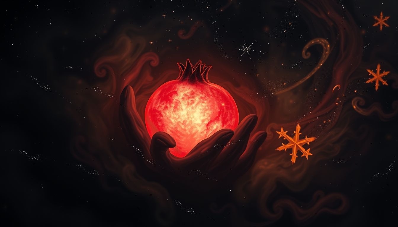 Dromen over granaat in duisternis symboliseert verborgen dreiging en angst.