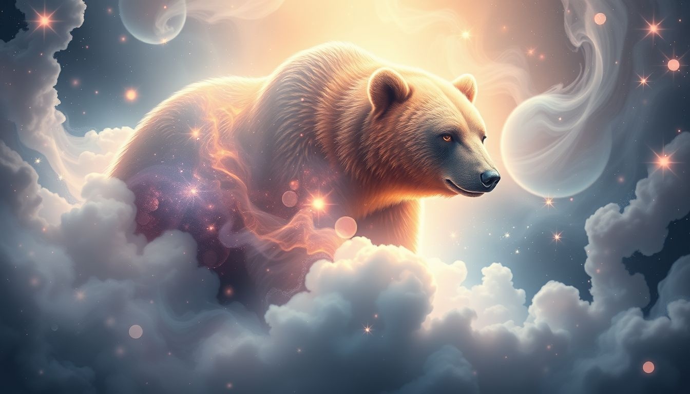 Dromen over een grizzlybeer die helpt symboliseert innerlijke kracht en bescherming.