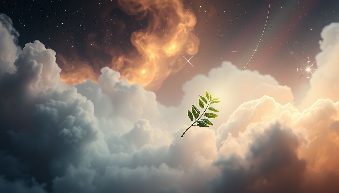 Dromen over groenblijvende planten symboliseren eeuwige hoop en groei.
