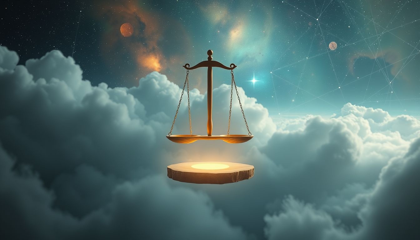 Dromen over een houten weegschaal symboliseert innerlijke balans en eerlijkheid.