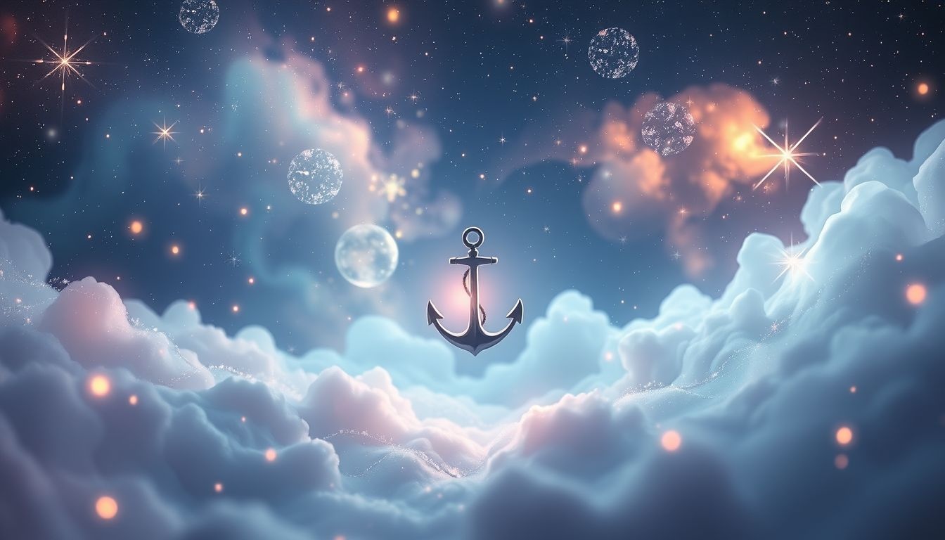 Dromen over een klein anker symboliseert veiligheid in kleine stappen.