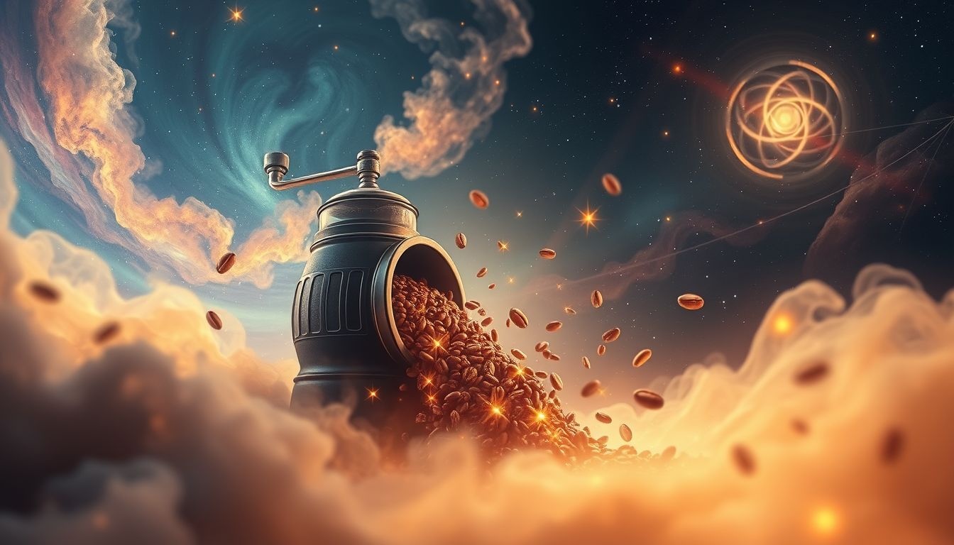 Te veel gemalen koffie in dromen symboliseert mentale overbelasting.