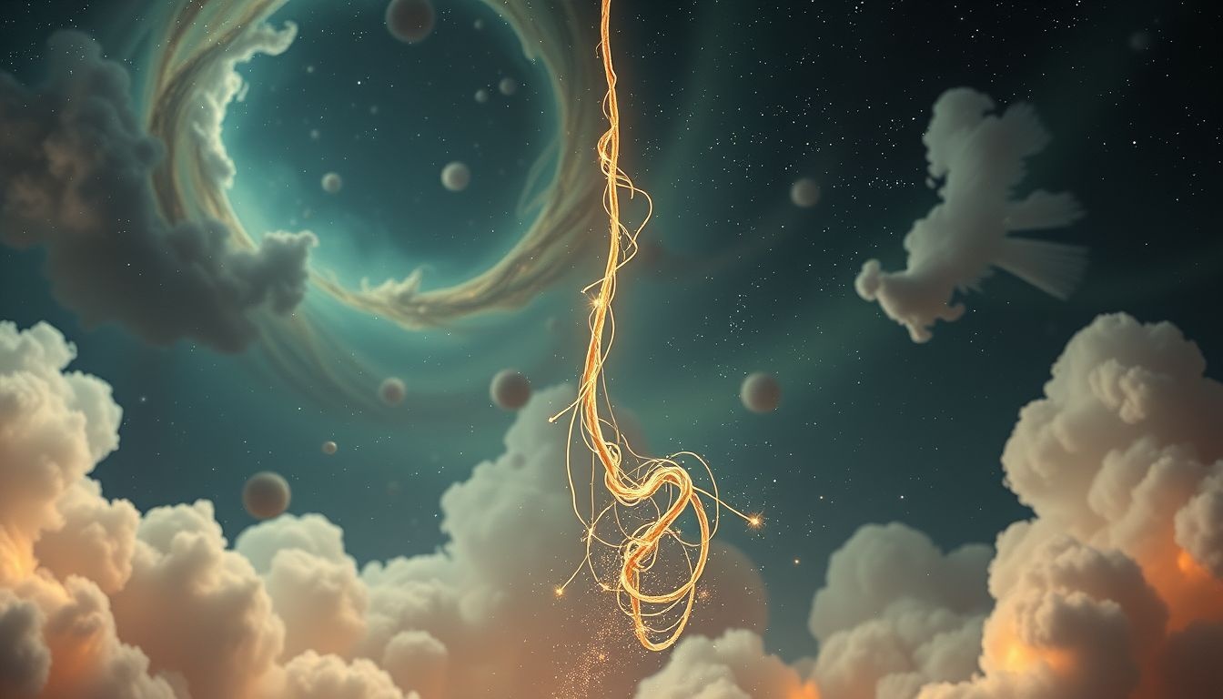 Een brekend koord symboliseert vaak verlies van vertrouwen en verbinding.