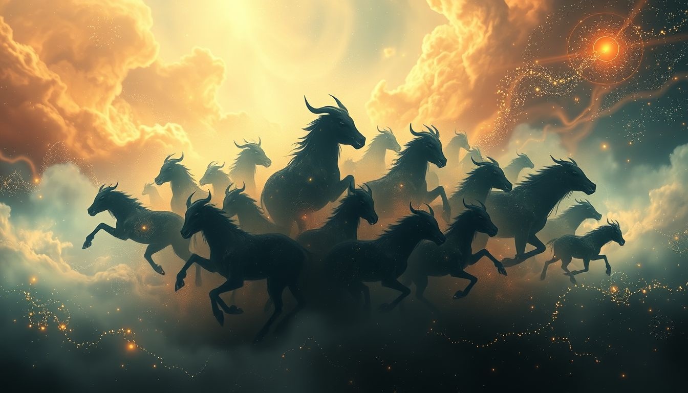 Dromen over een wegrennende kudde symboliseert vlucht voor verantwoordelijkheid.
