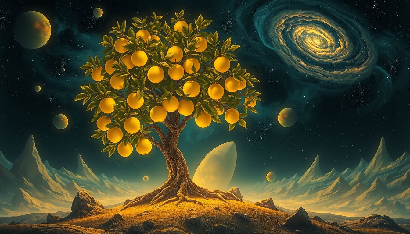 Dromen over kweepeerbomen symboliseren verborgen kansen in onbekende omgevingen.