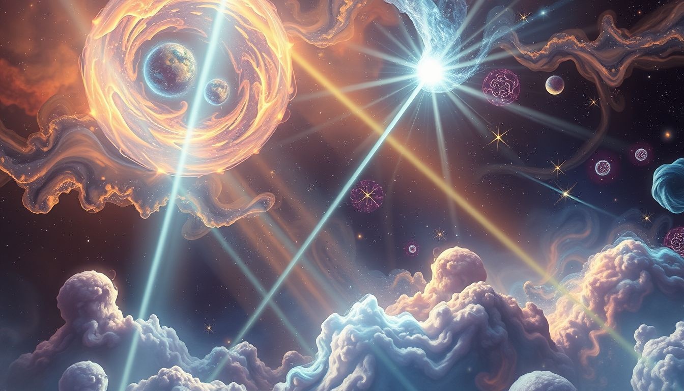 Dromen over een laser symboliseren scherp inzicht en focus.