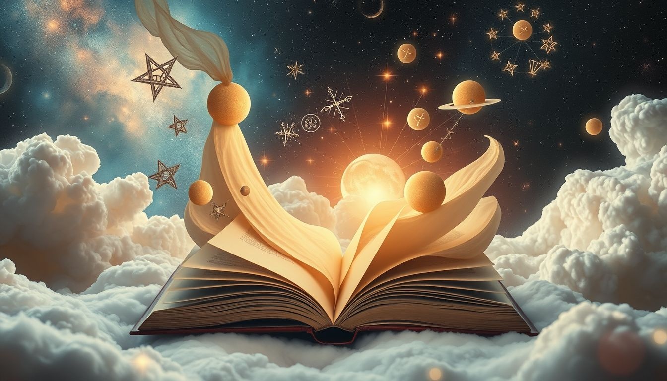 Dromen over veranderende leerboeken symboliseren groei en nieuwe inzichten.