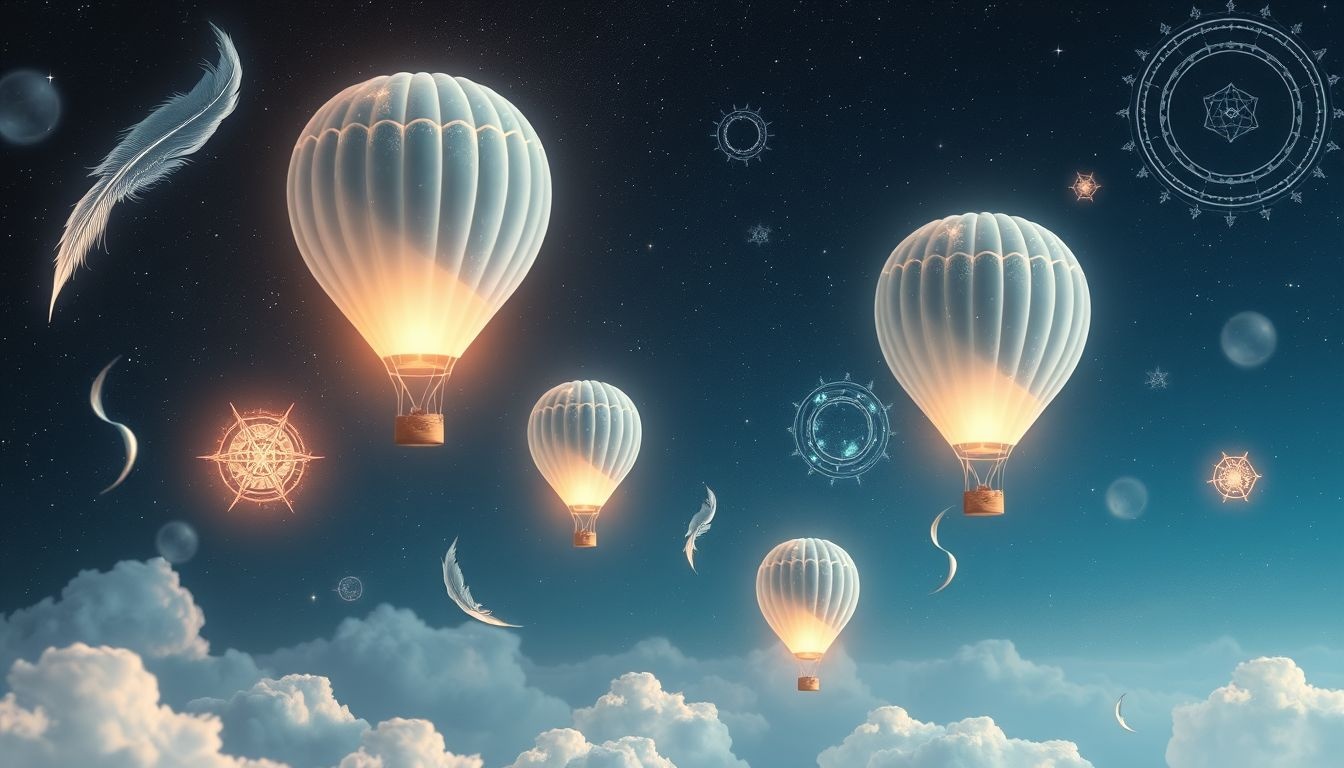 Dromen over een luchtballonvaart symboliseert vrijheid en vernieuwde inzichten.