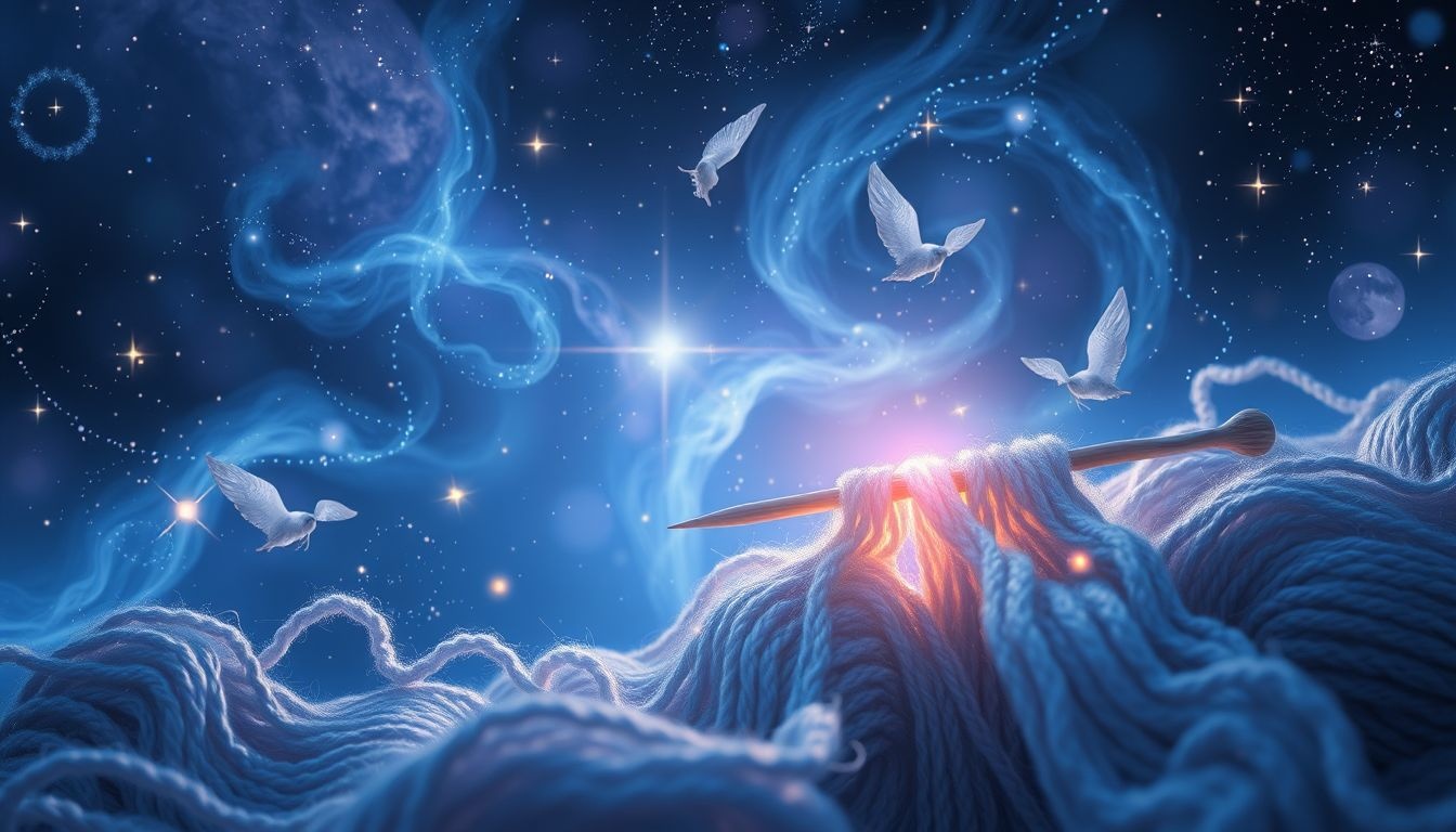 Dromen over onafgemaakt breiwerk symboliseert ongeordende gedachten en plannen.