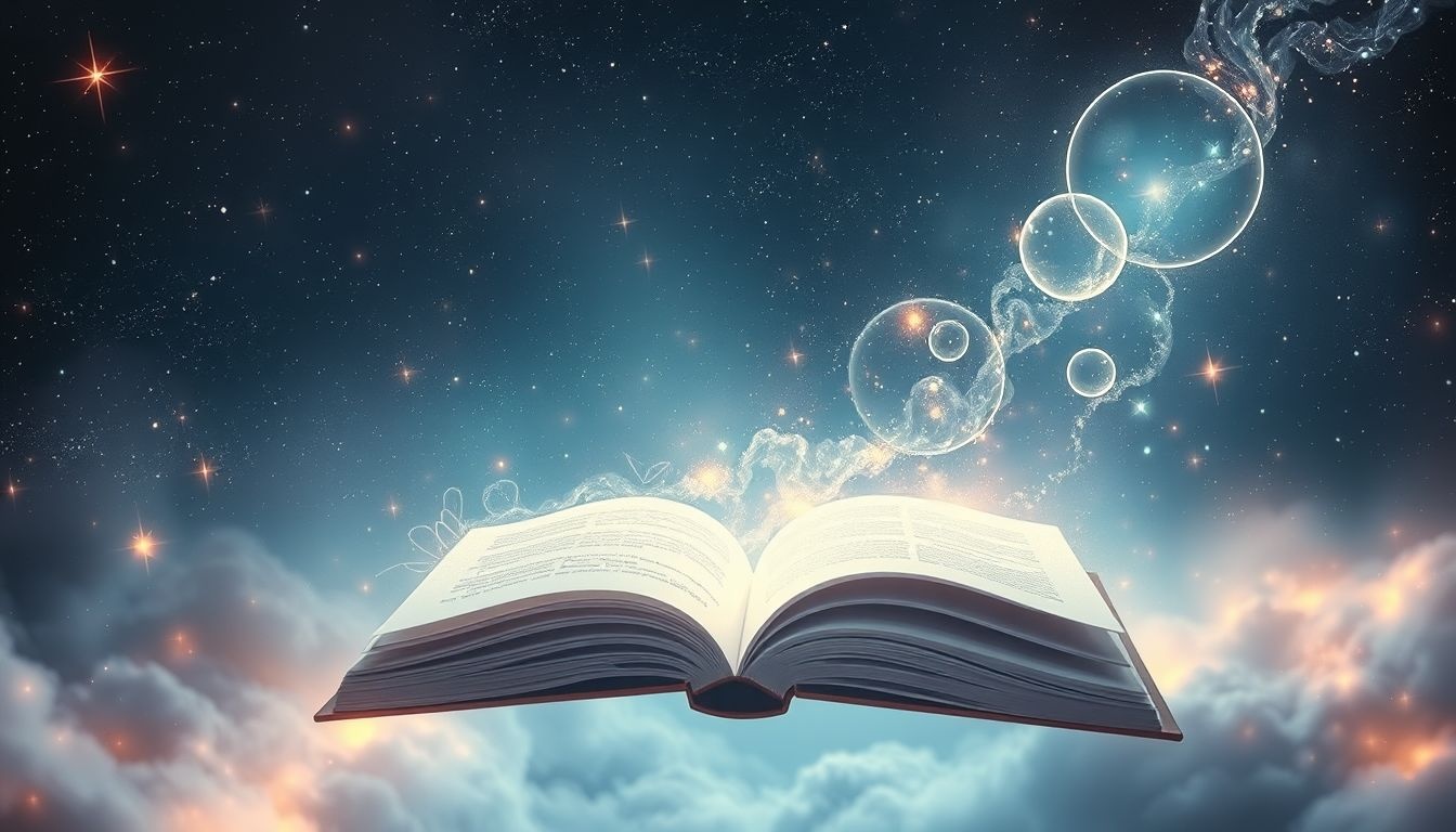 Dromen over een getekende pagina symboliseert creativiteit en expressie.