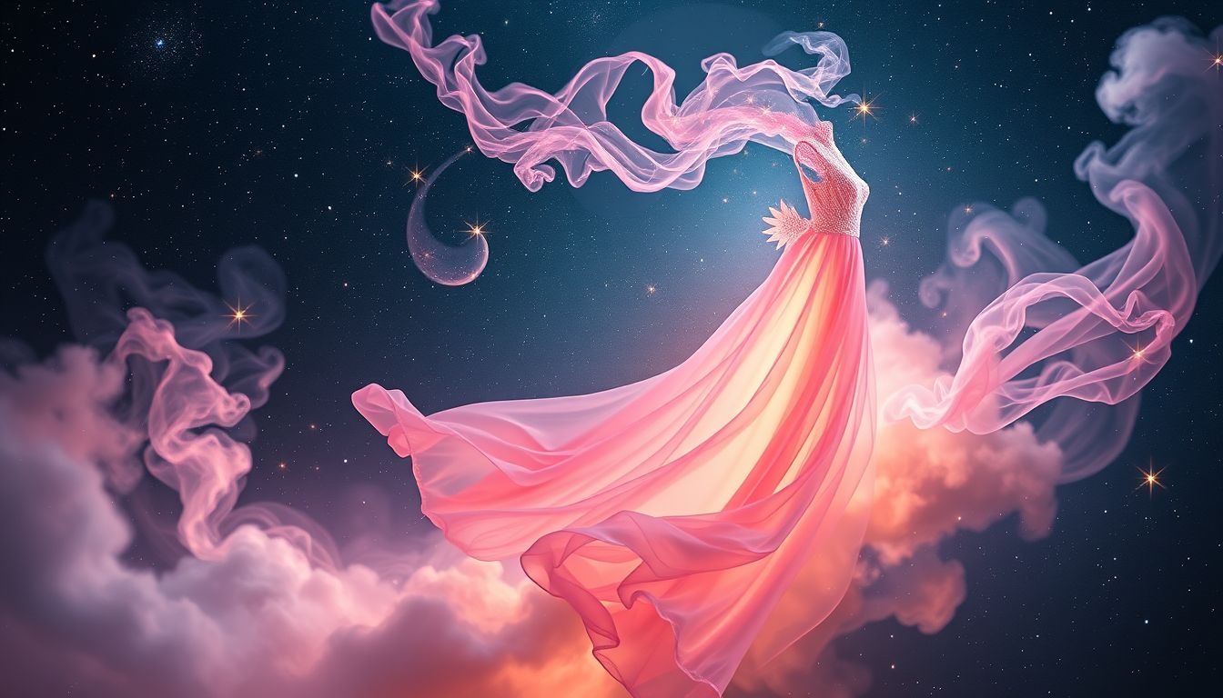 Een roze nachtjurk symboliseert liefde, zachtheid en romantische verlangens.