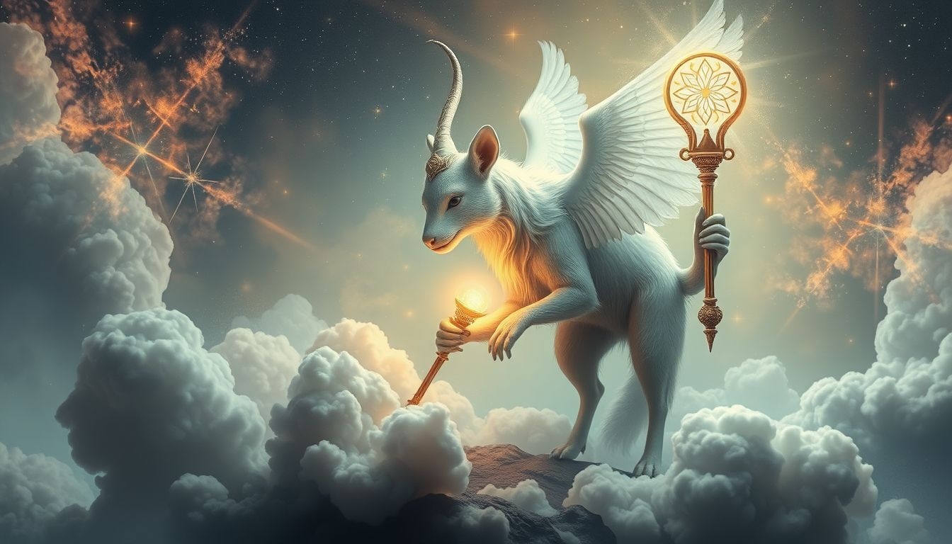 Dromen over een dier met scepter symboliseert innerlijke kracht en leiderschap.