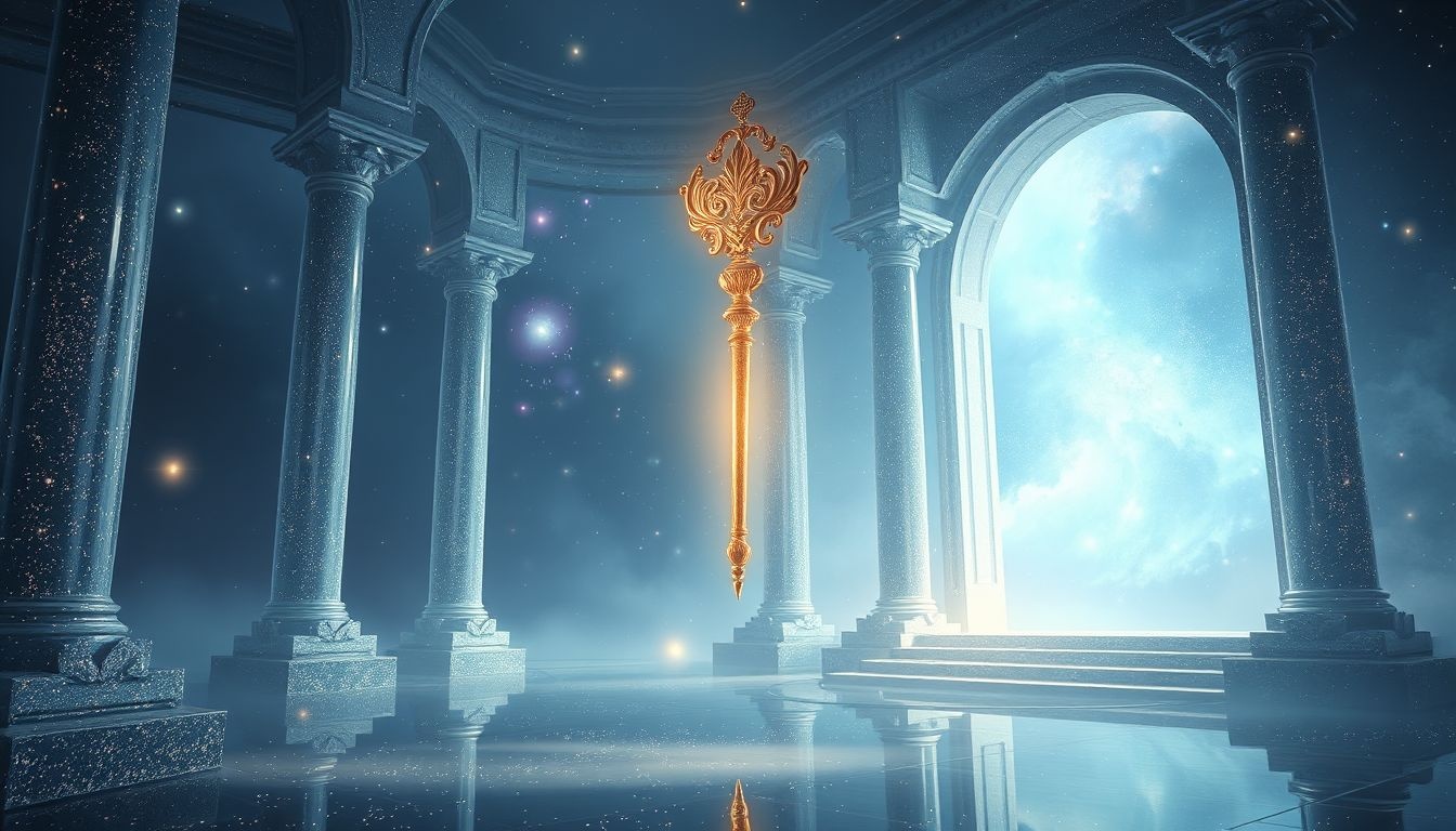 Dromen over een scepter in een museum symboliseert respect voor geschiedenis.
