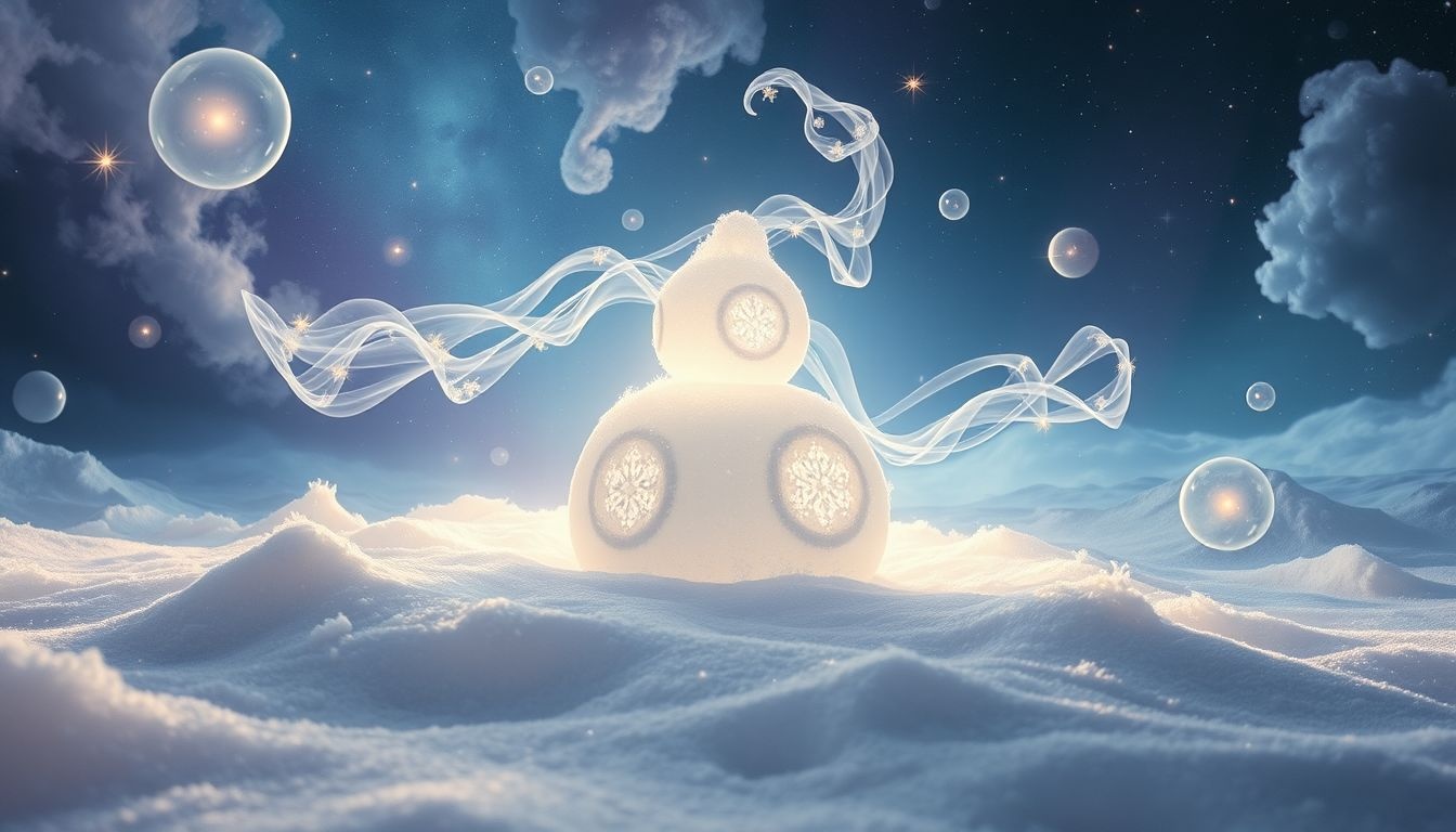 Dromen over sneeuwpop bouwen symboliseert onschuld en vreugdevolle herinneringen.