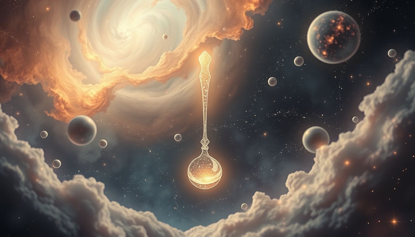 Dromen over soeplepels in de ruimte symboliseren oneindige mogelijkheden.