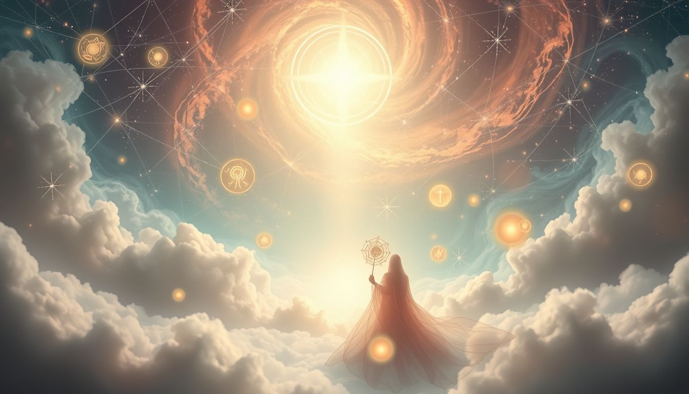 Dromen over een spirituele gids symboliseren innerlijke groei en wijsheid.
