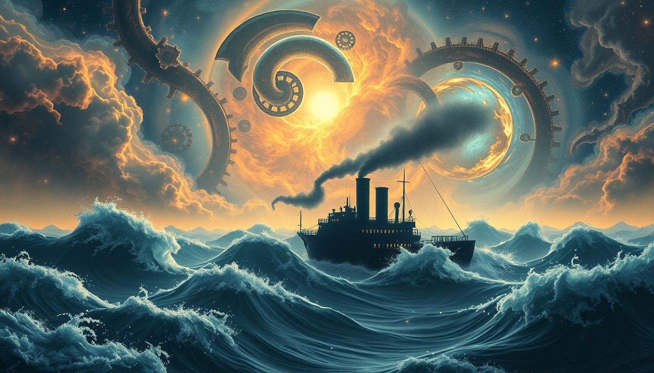 Dromen over stormachtige stoomschepen symboliseren innerlijke conflicten en onzekerheid.