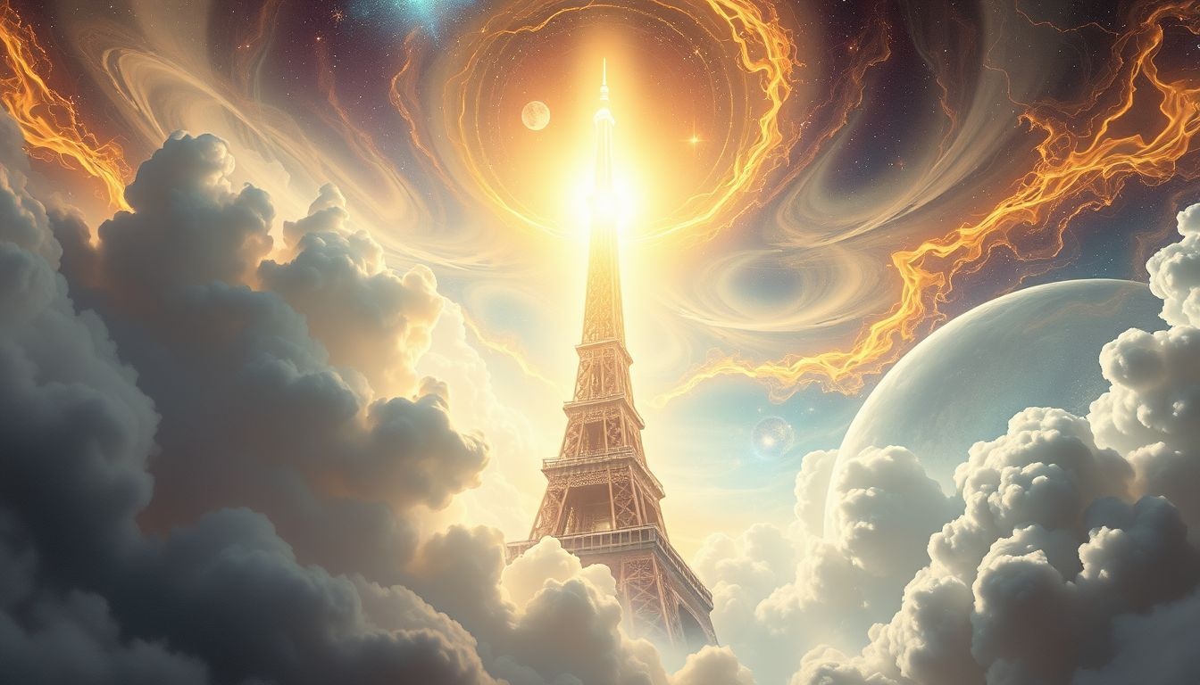 Een toren in de zon symboliseert helderheid en spirituele groei.