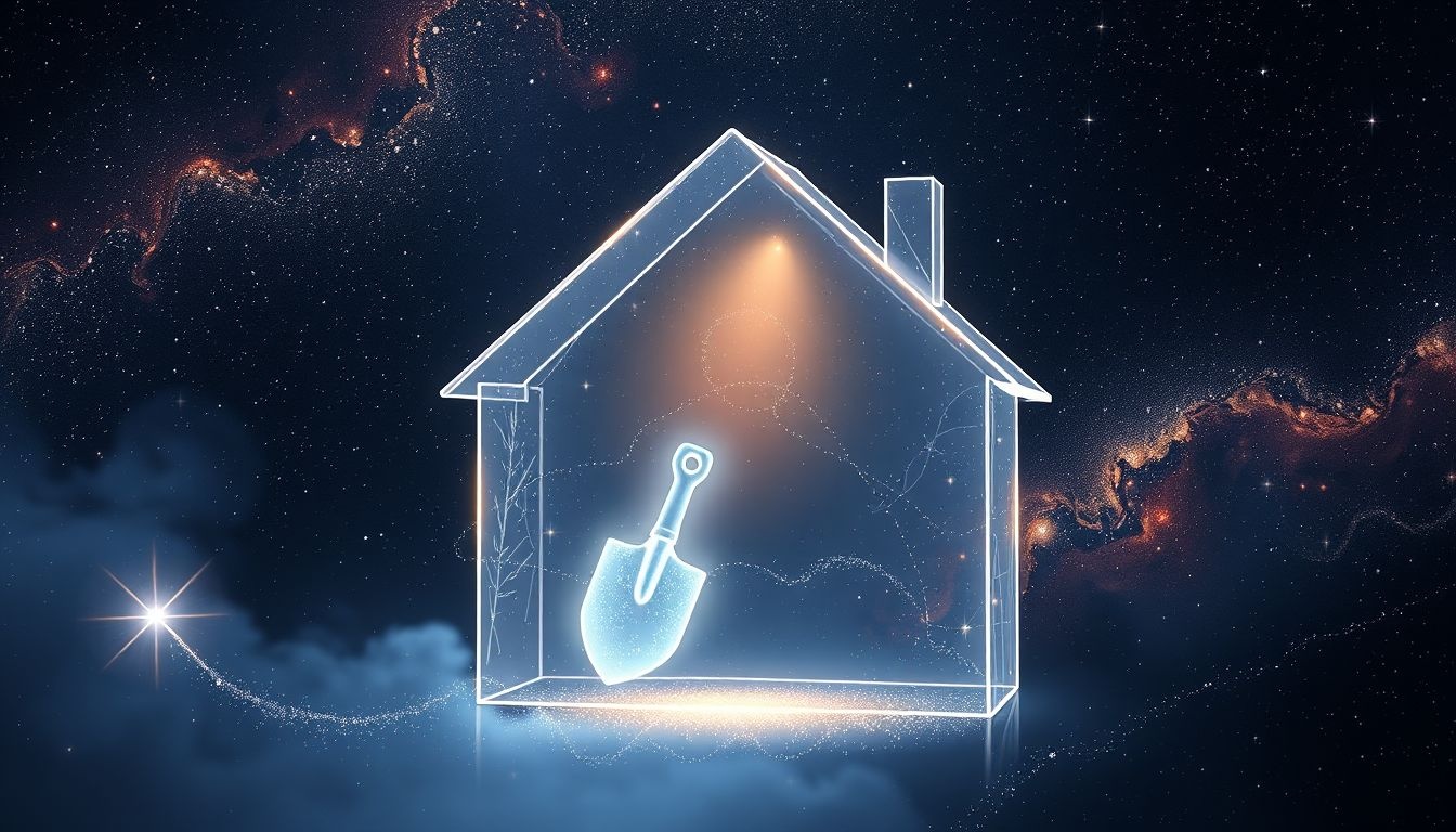 Dromen over een troffel symboliseert bouw en persoonlijke groei thuis.