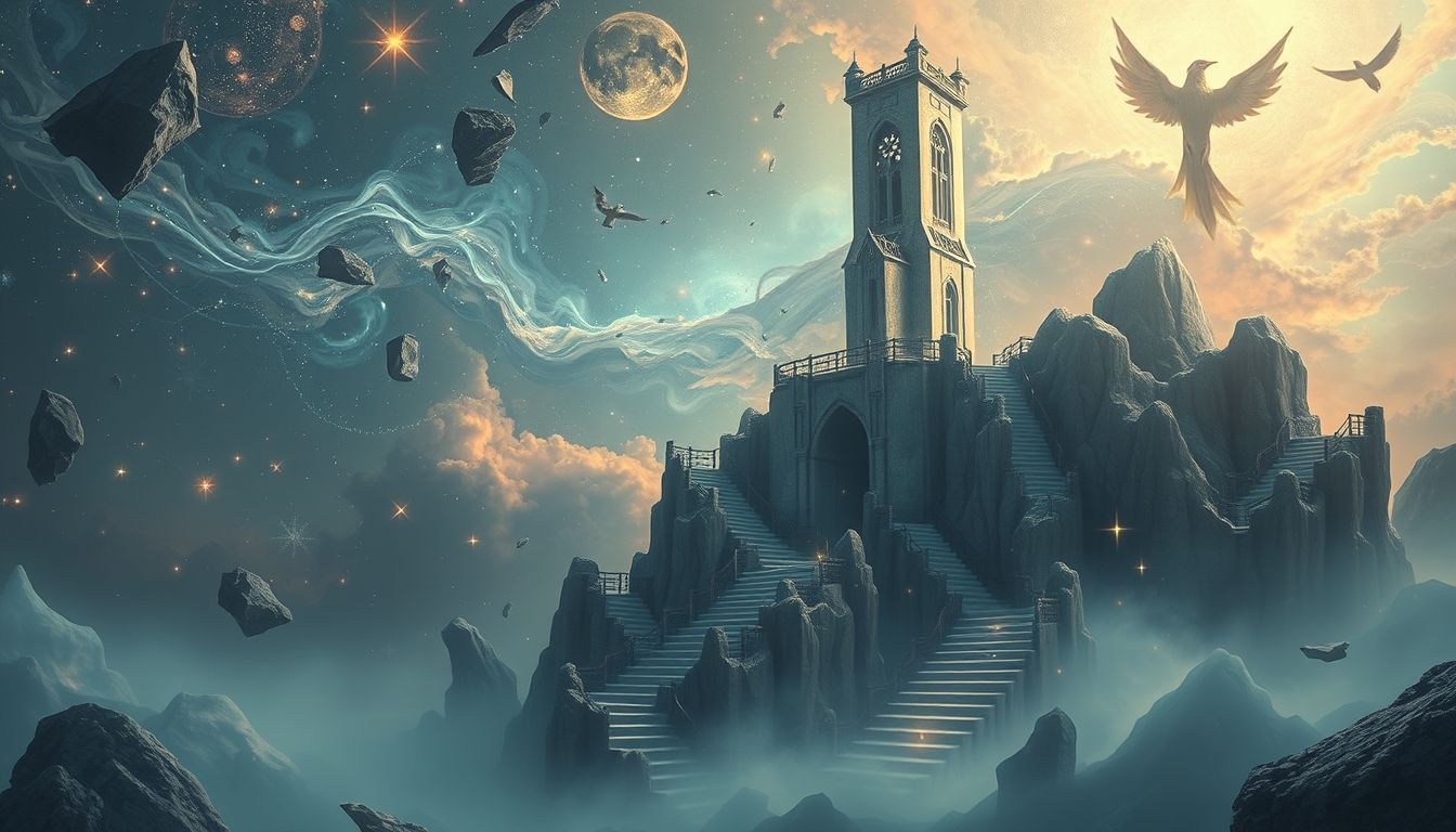Dromen over een verlaten toren symboliseren vaak isolement en vergeten kracht.