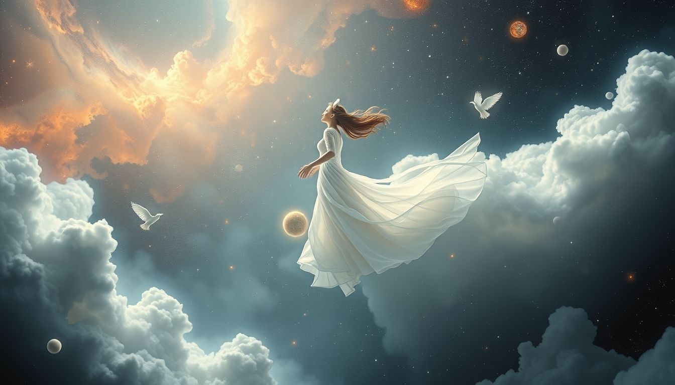 Dromen over verpleegkundige in witte jurk symboliseert verzorging en zuiverheid.