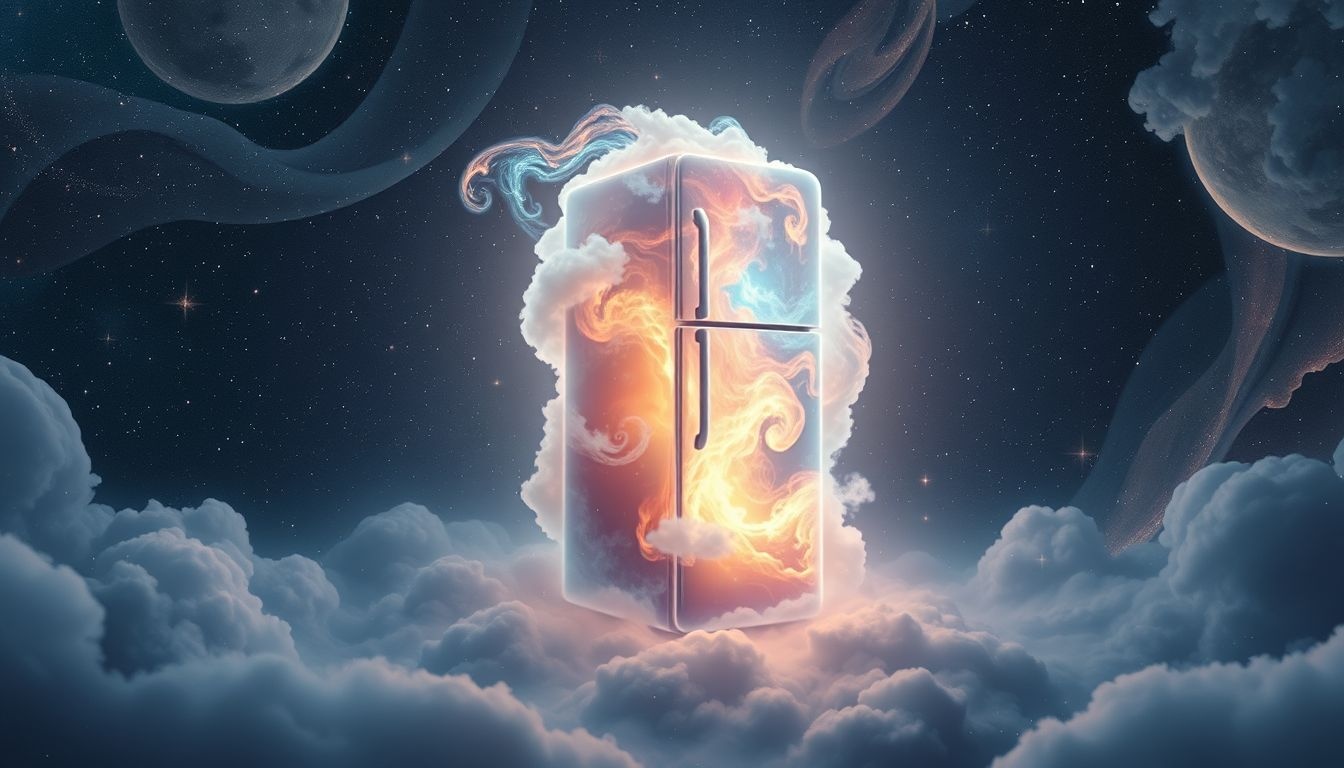 Dromen over een volle koelkast symboliseert overvloed en veiligheid.