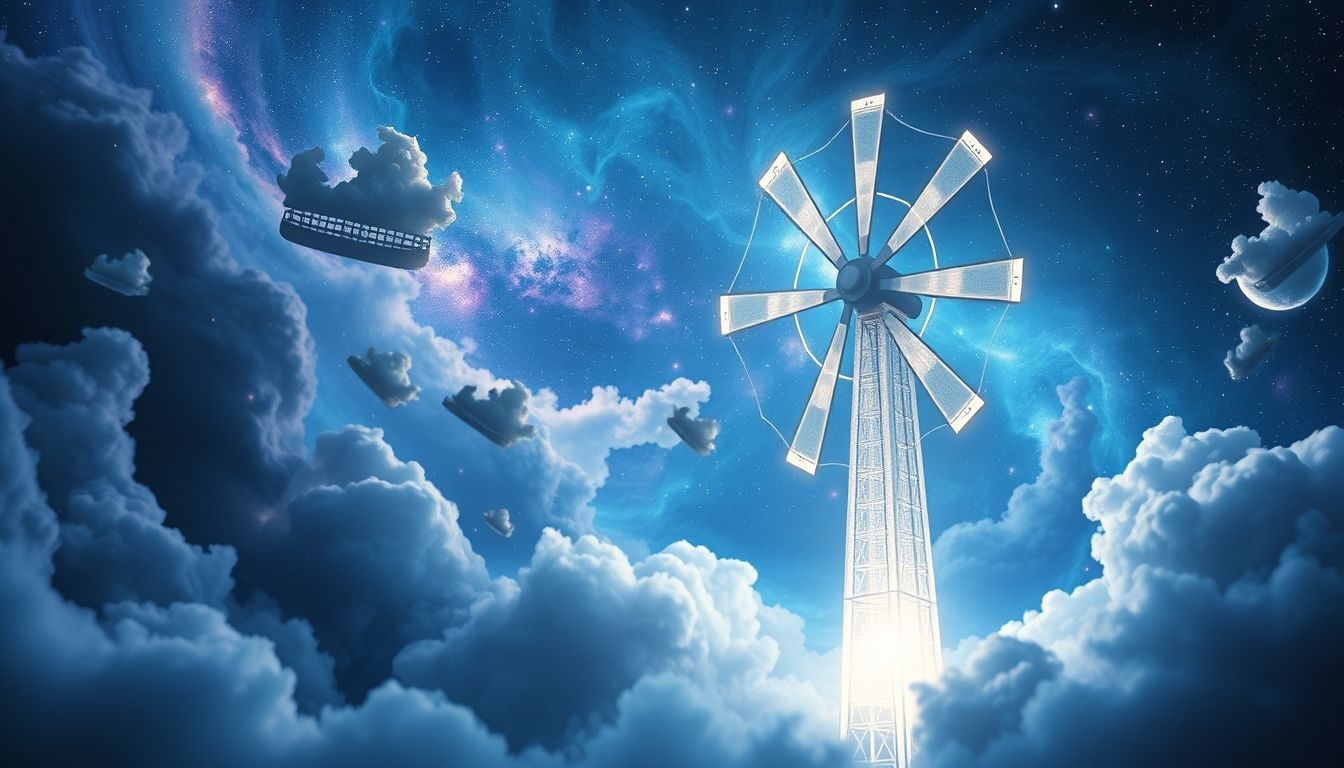 Dromen over windmolens symboliseren hernieuwbare energie en levenskracht.