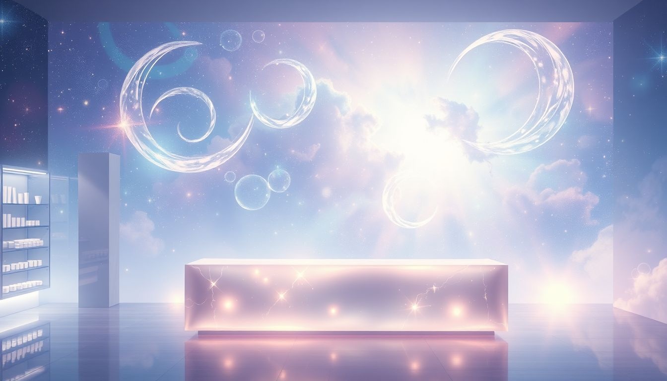 Dromen over winkelbalie met spiegel symboliseren diepgaande zelfreflectie.