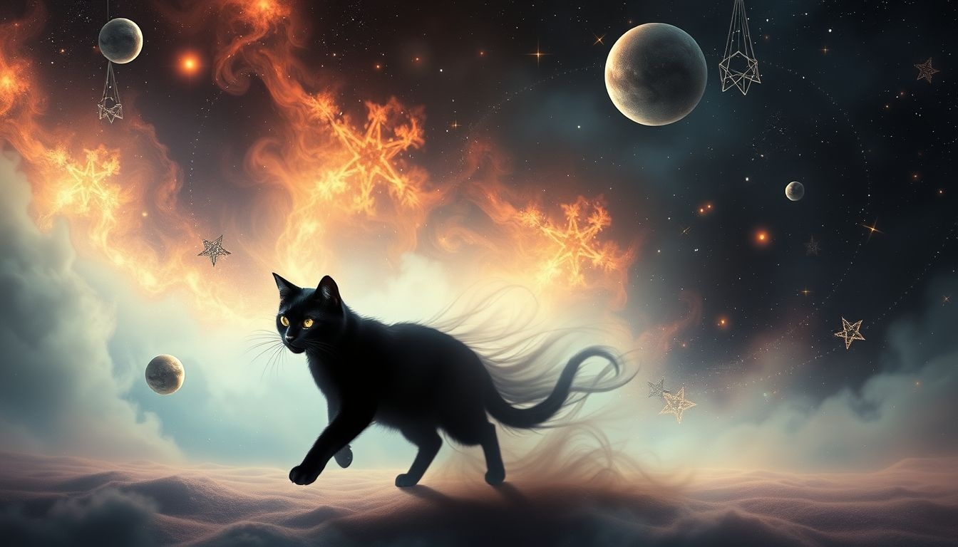 Dromen over een wegrennende zwarte kat symboliseert gemiste kansen.