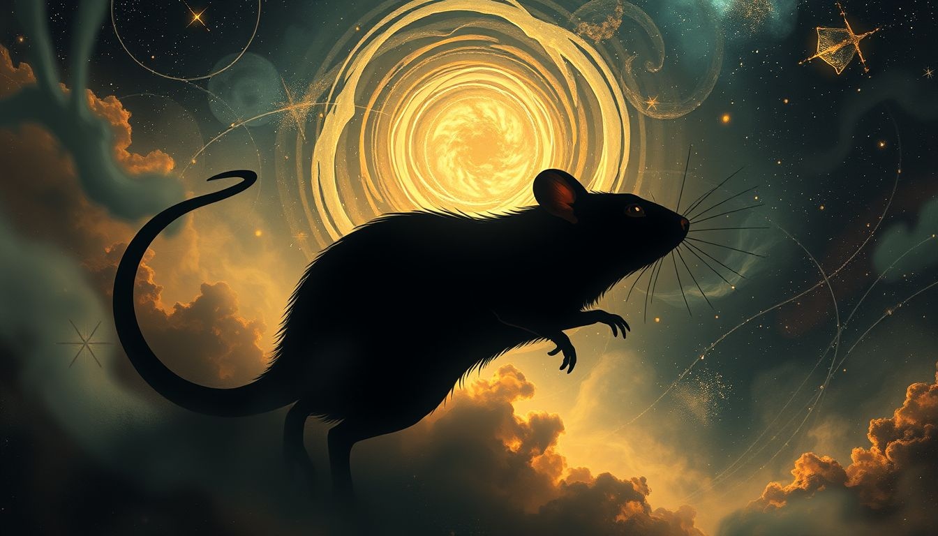 Dromen over zwarte ratten symboliseren vaak angst en verborgen zorgen.