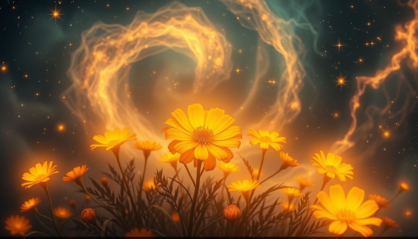 Dromen over wilde goudsbloemen symboliseren onverwachte vreugde en vrijheid.