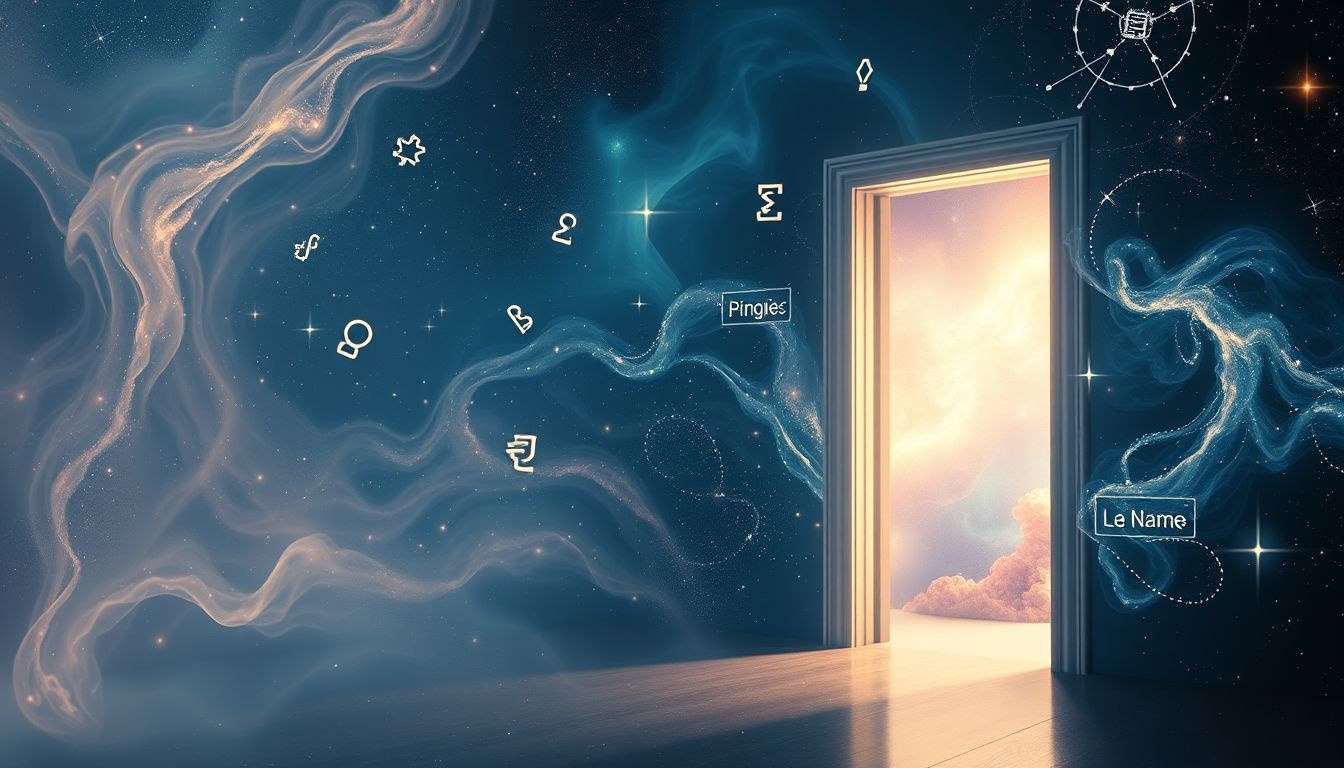 Dromen over naamplaatjes symboliseert identiteit en nieuwe herkenning.