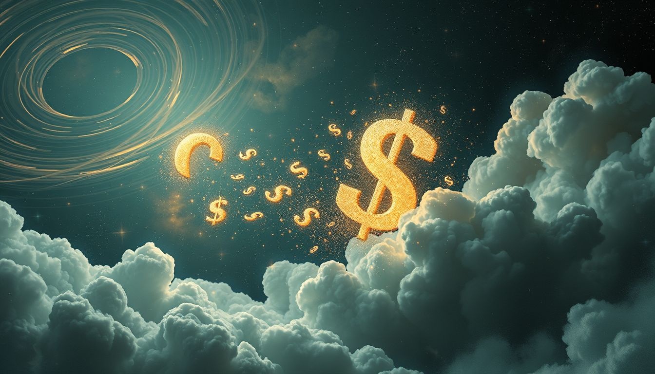 Dromen over wedden met dollars symboliseert risico's en verliesangst.
