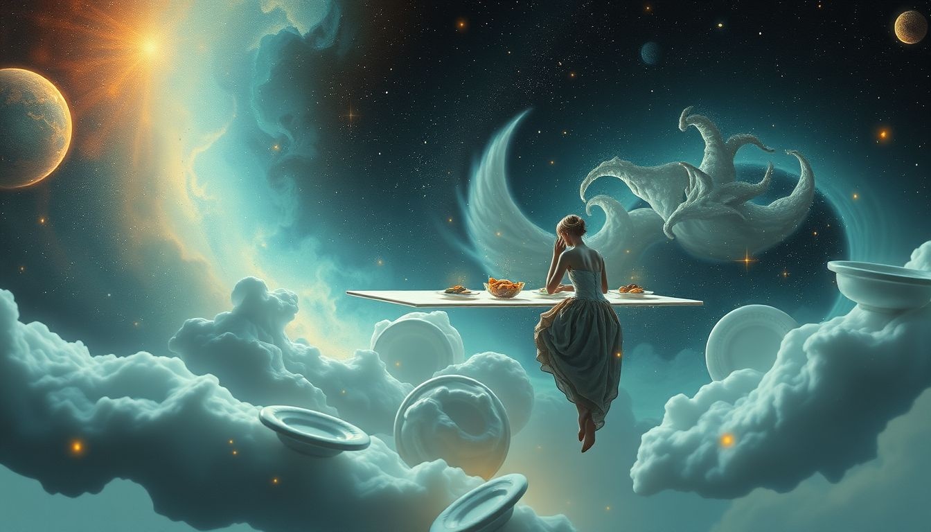 Dromen over wachten op eten symboliseert vaak innerlijke onrust.