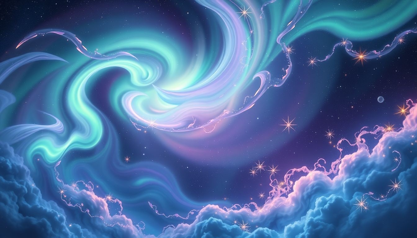 Dromen over noorderlicht symboliseren hoop en spirituele verlichting.