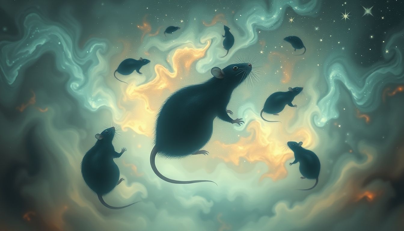 Dromen over ratten symboliseren vaak verborgen zorgen en wantrouwen.