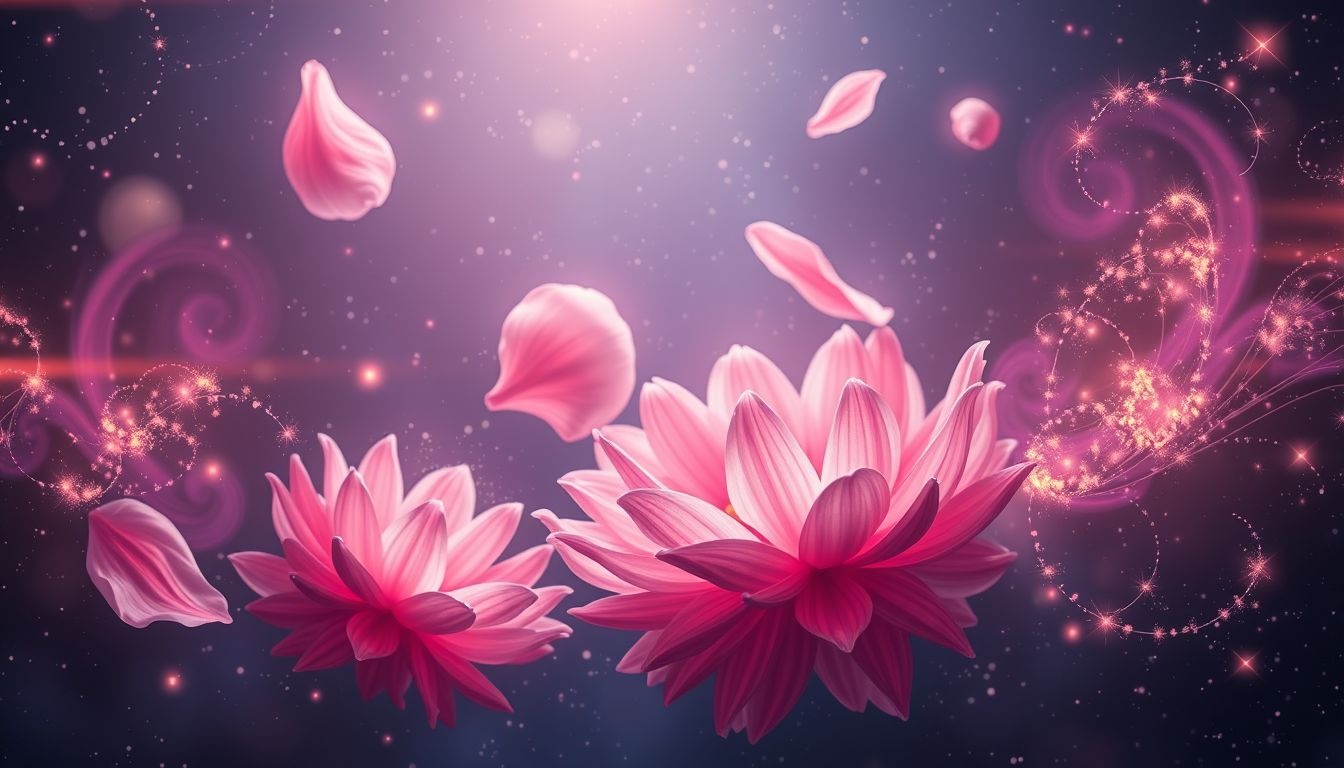 Roze dahlia’s symboliseren liefde, vrouwelijkheid en zachte emoties.