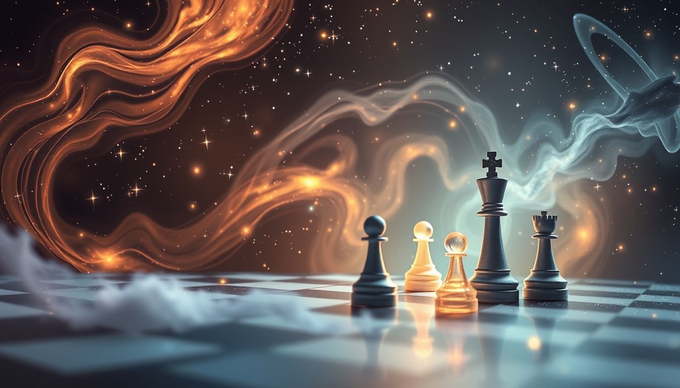 Dromen over schaken symboliseren strategisch denken en probleemoplossing.