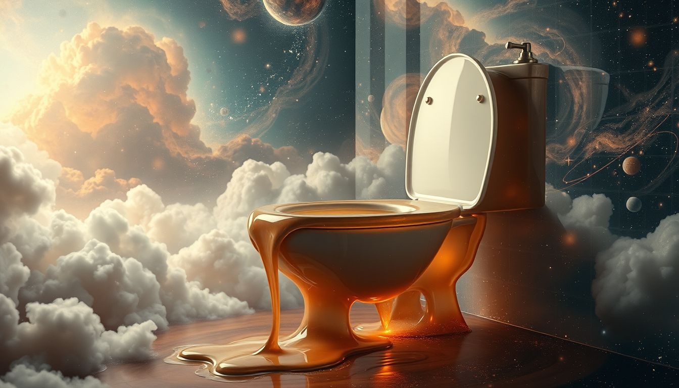 Dromen over vieze toiletten symboliseren vaak onderdrukte emoties.