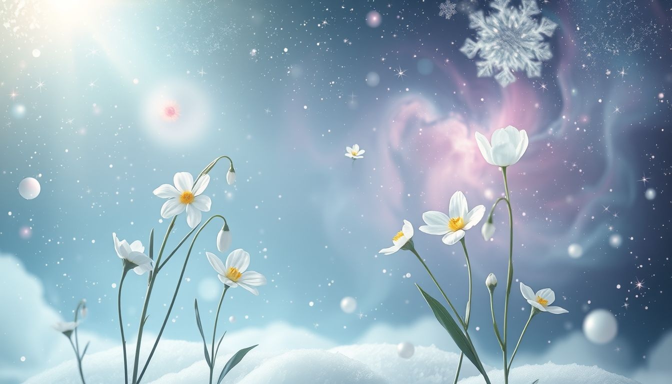 Dromen over sneeuwklokjes symboliseren hoop en nieuw begin in het leven.