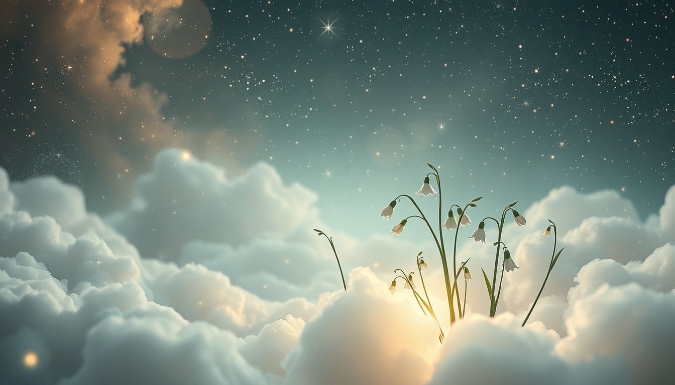 Dromen over sneeuwklokjes symboliseren vaak hoop na verloren liefde.
