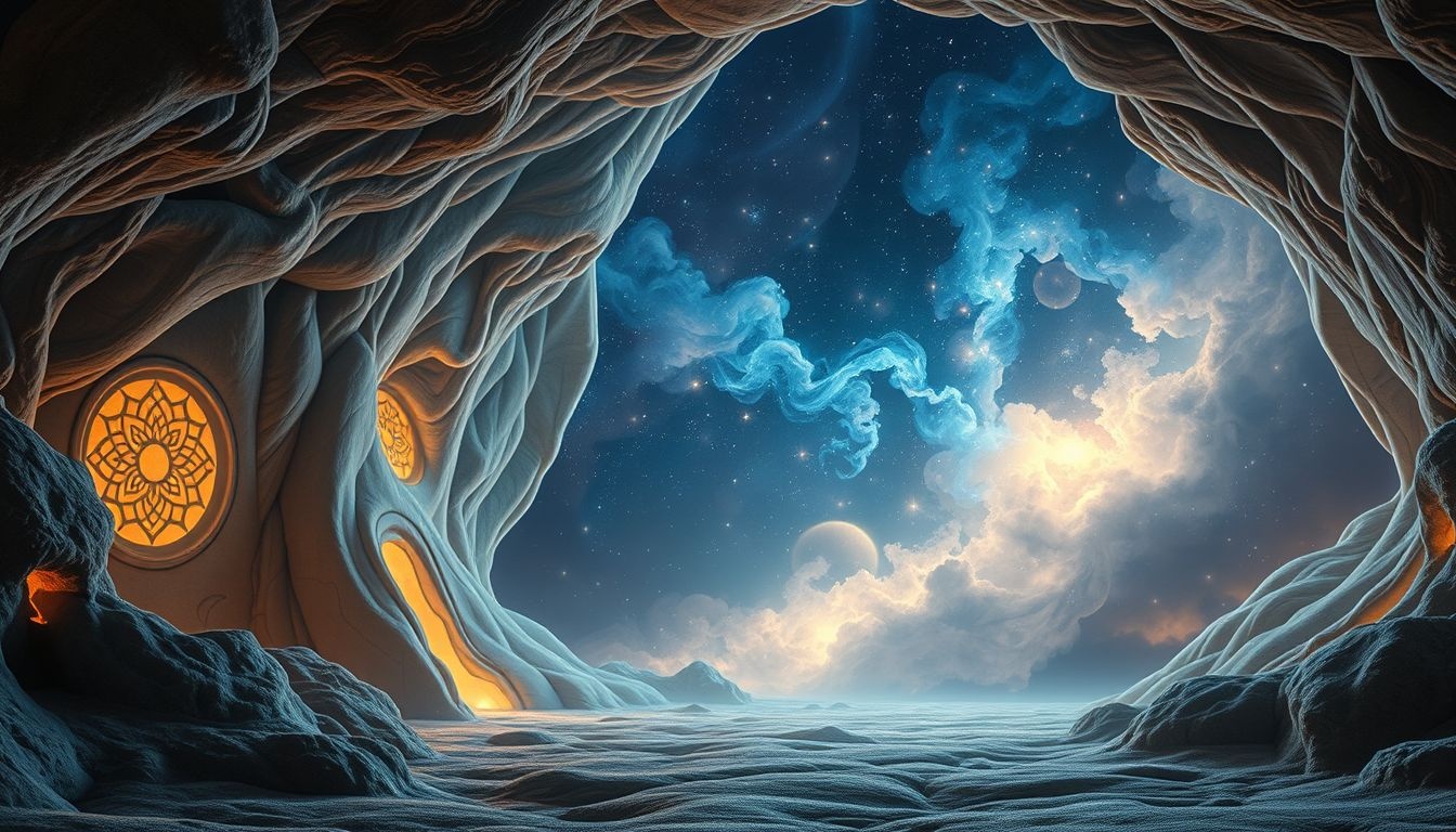 Dromen over snijwerk in een grot symboliseert verborgen innerlijke transformatie.