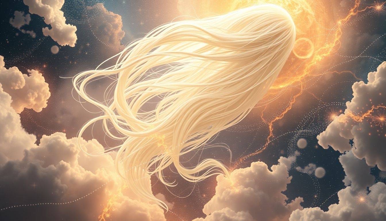 Dromen over wit haar symboliseert vaak wijsheid en innerlijke rust.