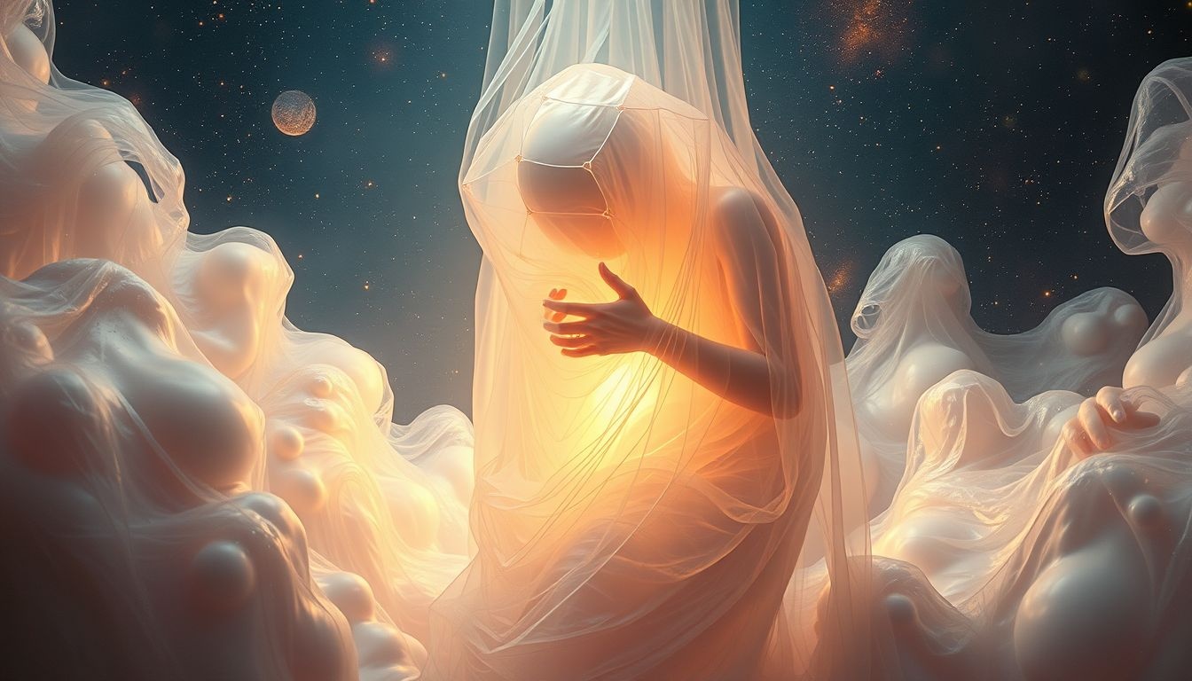 Dromen over plakkerige zonnebrandcrème symboliseert benauwde bescherming.