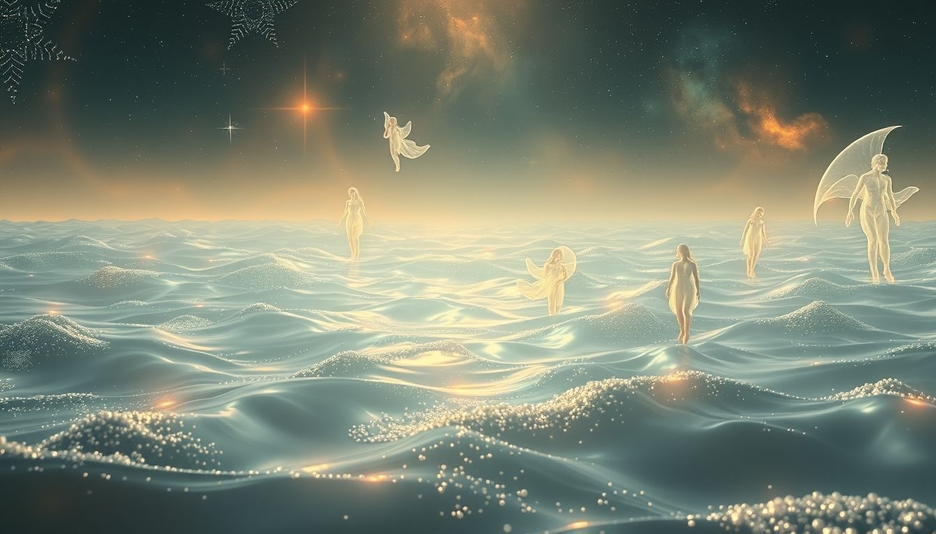 Dromen over zweven in water symboliseert vrijheid en emotionele balans.